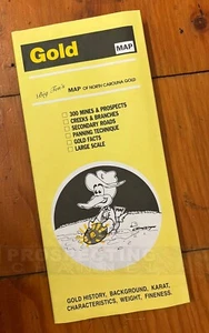 BIG Ten's KARTE von NORTH CAROLINA Goldlagerstätten 300 Standorte + weitere Infos - Bild 1 von 2