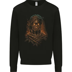 Mystical Mummy Egyptian Demon Fantasy Mens Sweatshirt Jumper - Picture 1 of 3