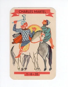 Chrom Merowinger Les Francs CHARLES MARTEL 85 x 55 mm sehr guter Zustand Halbkarton - Bild 1 von 2