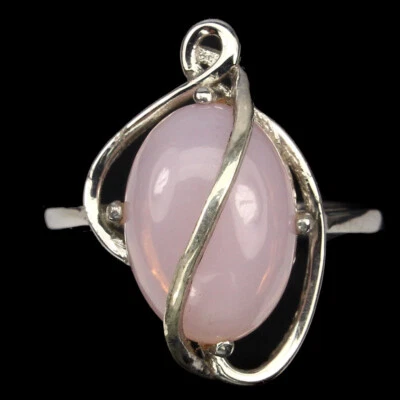 Anillo de plata de ley 925 ópalo ovalado 14x10 mm joyas de piedras preciosas Foto 1 de 3