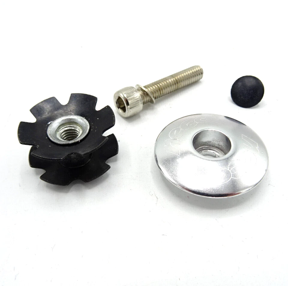 Neco Bike Ahead Headset Top Cap Set with Bolt & Star Nut 1 1/8 Steerer 0090-R11 - Image 1 of 4