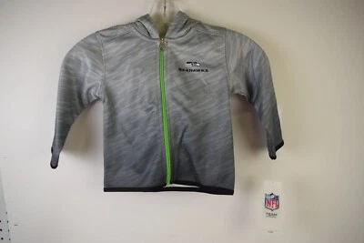 2T youth NWT NFL Seattle Seahawks grey light soft lined zip-up hoody. - Image 1 of 3