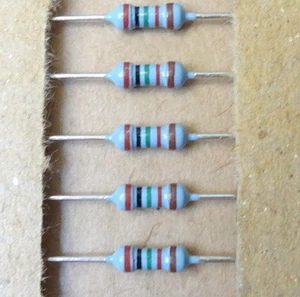 100 pcs 18.7 (18R7) ohms metal film resistors, 14W, 1% - Picture 1 of 1