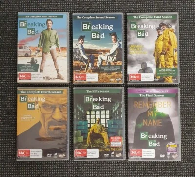 🔶️BREAKING BAD BOX SET SERIES DVD 1 2 3 4 5 FINAL SEASON DVD COMPLETE  - Image 1 of 3