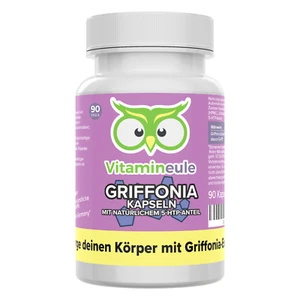 5 HTP Kapseln - 100 mg 5-HTP - 5-Hydroxytryptophan - Griffonia - Vitamineule® - Bild 1 von 6