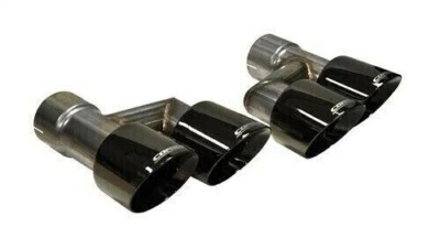 Corsa 14333BLK Quad Exhaust Tips for 15-18 Ford Mustang V6/GT V8 (Not for OEM) - Image 1 of 4