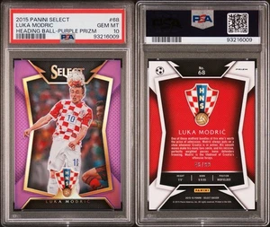 2015 Panini Select Prizm Luka Modric Purple Prizm /99 Croatia PSA 10 POP 2 - Bild 1 von 1