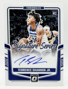 2024-25 Donruss Optic Signature Series Terrance Shannon Jr RC Auto Timberwolves - Bild 1 von 2