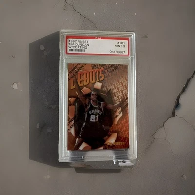 1997 Finest Tim Duncan с покрытием PSA 9 - Изображение 1 из 2