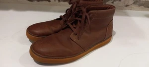 UGG Australia Men's Alin Brown Leather Lace Up Ankle Chukka Boot Size 10.5 - Picture 1 of 10