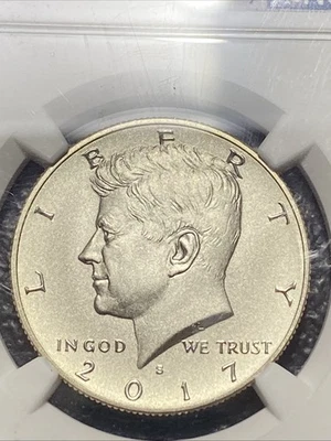 2017 年 S 版 Kennedy Half NGC SP 70 增强饰面 ~ 225 周年纪念套装 — 第 1/4 张图片
