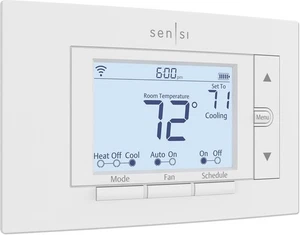 Sensi Smart Thermostat, 100 Years Of Expertise, Wi-Fi, Data Privacy, White - Picture 1 of 13