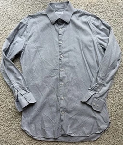 Men’s John W Nordstrom Grey Dress Shirt Size 16 34/35 - Picture 1 of 5