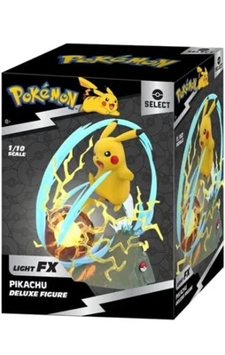 Jazwares x Pokemon Escala 1/10 Pikachu Deluxe Figura Seleccionar Luz FX Electrónica Foto 1 de 4