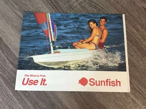 BANCHURE VENDITA BARCA A VELA SUNFISH VINTAGE PUBBLICITÀ - Foto 1 di 2
