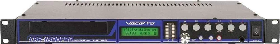 VocoPro CDR-1000 Pro Professional Single Space CD Recorder/ Player - Image 1 of 2