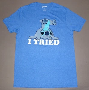 Camiseta Disney Stitch Para Hombre Azul Medio, I Tried Lilo & Stitch Camiseta, Película - Imagen 1 de 7