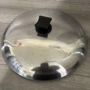 Vintage grande RENA WARE acciaio inox ventilato cupola 12 1/4" solo coperchio ricambio - Foto 1 di 12