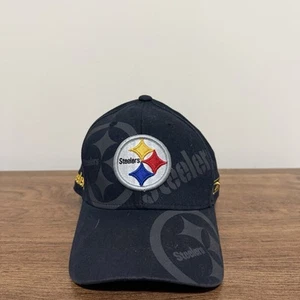 Reebok Pittsburgh Steelers Cap Hat Adult Black One Size NFL Football Men’s - Picture 1 of 6