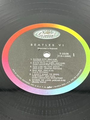 The Beatles VI Vinyl LP 1965 Capitol Records T 2358 - Image 1 of 4