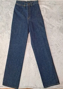 Vintage 80s Chic by HIS Jeans Damen 8/9 Orange Thread High Waist Straight Leg - Bild 1 von 12
