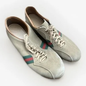 Vtg 70s Gucci Style Suede Bowling Shoes Made In USA Tan Men’s 14 - Picture 1 of 14