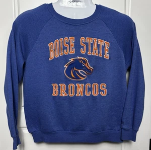 Boise State Broncos bestickt Rundhalsausschnitt Fleece Sweatshirt Oberteil - Damen Medium - Bild 1 von 4