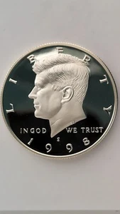 1998-S United States Proof Silver Kennedy Half Dollar - Picture 1 of 2