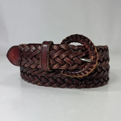 Cinturón Trenzado Eddie Bauer Marrón - Hecho en EE. UU. - Para Mujer Talla 28 Foto 1 de 4