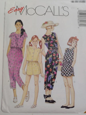 Tank Tops Pull On Capri Pants Shorts 7 8 10 McCalls 8226 Sewing Pattern Easy Cut - Image 1 of 4