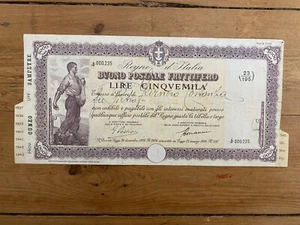 BUONO POSTALE FRUTTIFERO (ITALIE) (J) - Picture 1 of 1