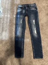 Arizona Advance Flex 360 Mens Jeans 29x31(Actual) Skinny Distressed Stretch 