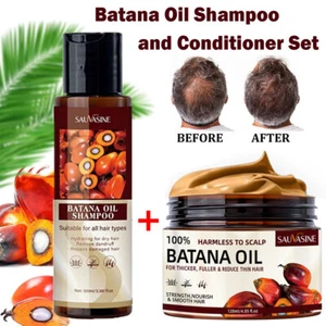 Natural Batana Oil For Hair Growth Healthier, Batana Oil Shampoo&Conditioner Set - Picture 1 of 17