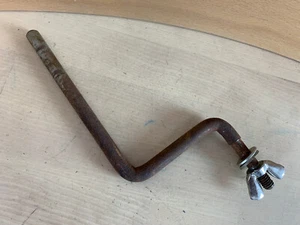 LEEDY Slingerland 30s Vtg Traps Table Tray Accessory Arm Holder Part Nickel 3/8" - Picture 1 of 4