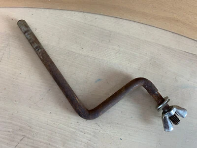 LEEDY Slingerland 30s Vtg Traps Table Tray Accessory Arm Holder Part Nickel 3/8" - Image 1 of 4