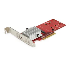 Startech Pex8M2E2 Dual M.2 Pcie Ssd Adapter To Install 2 Pci Express M-Key - Picture 1 of 5