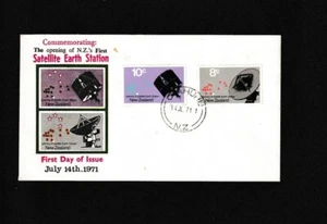 New Zealand - 1971 Satellite Earth Station Set of 2 on FDC, unaddressed. - Picture 1 of 1