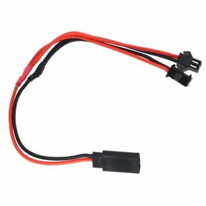 JR Futaba 1x Male to Y type 2x SM 2P Female RC Battery Parallel wire 20awg 8" - Picture 1 of 3