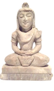 Alabaster Hindu Figure of Shiva vintage Altar Piece - Picture 1 of 3