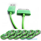 10 Usb Sync Data Power Charger Cable Apple Ipad Iphone 4S 4 3Gs Ipod Touch Green
