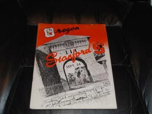 1953 OREGON AT STANFORD COLLEGE FOOTBALL-PROGRAMM EX - Bild 1 von 2