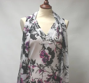 BRAND NEW CHIANTI FLORAL MULTI COL SLIP DRESS LINED + WRAP UK 10 RRP £99  - Picture 1 of 4