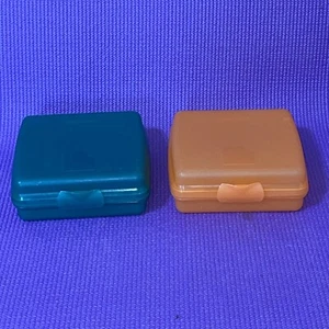 Two (2) Tupperware Shell Sandwich/Snack Boxes #3752 EC - Picture 1 of 4