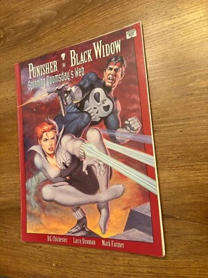Punisher Black Widow Spinning Doomsday's Web Marvel Graphic Novel 1992 VF 2 J312 - Image 1 of 2