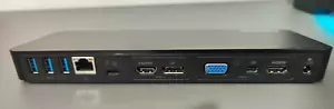 Toshiba Thunderbolt 3 Dock Ultra HD 4K HDMI Display Port VGA PA5281E-3PRP USB C - Picture 1 of 5