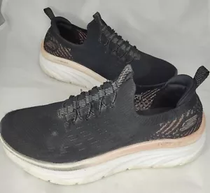 Skechers Women's D'lux Walker Black Walking Shoes Sneakers Sz: 8 US EU 38 - Picture 1 of 10