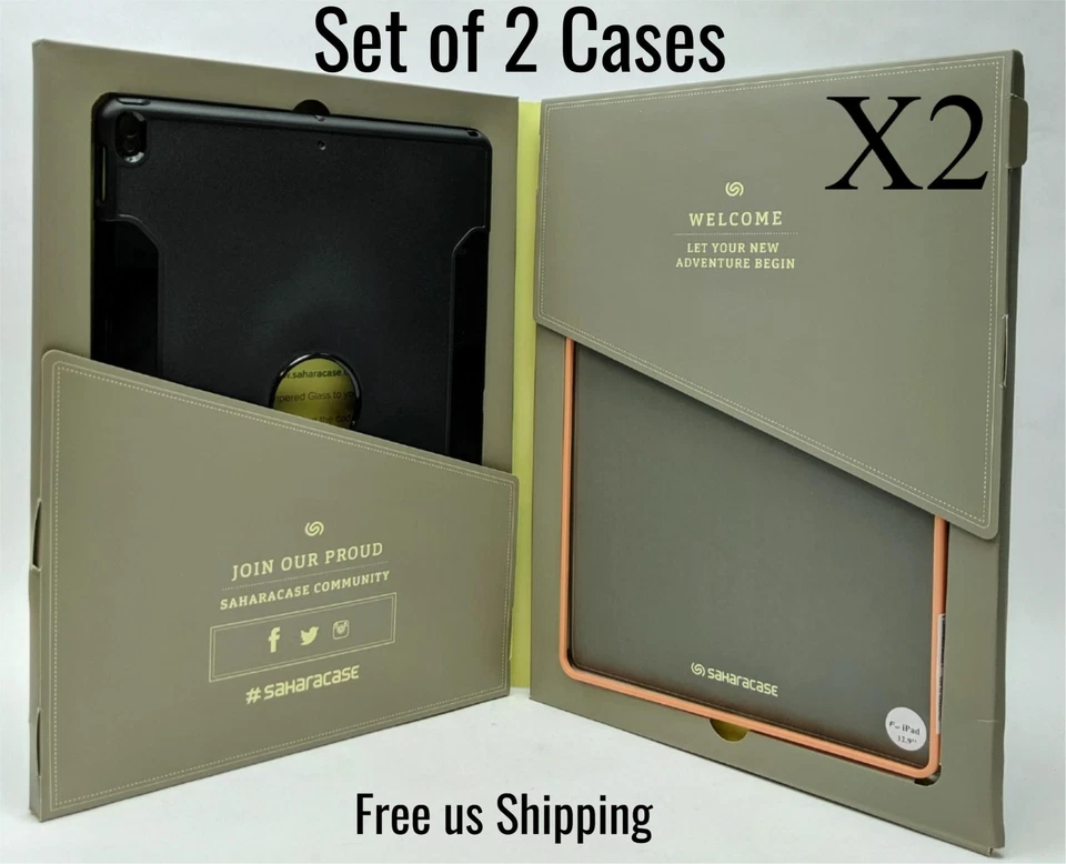 Classic Tablet Protection Kit for iPad Pro 12.9-inch 2015-2021 Black Set of 2 - Image 1 of 4