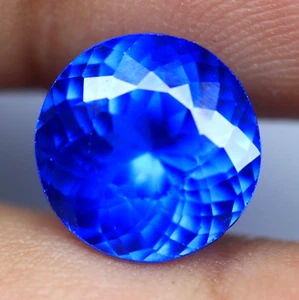 Certified Natural Blue Kyanite Round Cut Loose Gemstone from Nepal 4.95 Ct - Picture 1 of 8