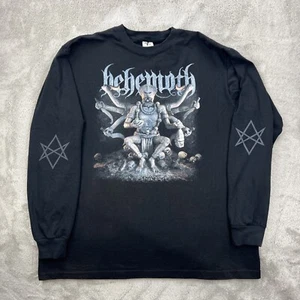 Behemoth Shirt Mens XL Black Vintage Y2K Long Sleeve Rock Band Music Gothic Emo - Imagen 1 de 17