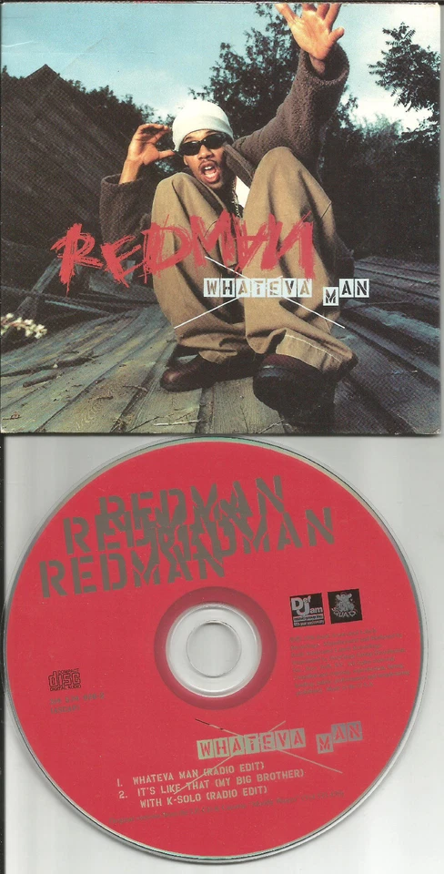 Wu tang Clan REDMAN Whateva man / Smoke Buddah RADIO EDITS USA CD single  1996 Foto 1 de 1